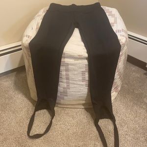 Black yoga leggings with ankle wrap Size small